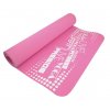 Podložka LIFEFIT® YOGA MAT TPE, 183x61x0,4cm, růžová