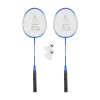 Badmintonový set SULOV®, 2x raketa, 2x míček, vak - tmavě modrý