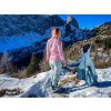 Dámské softshell kalhoty Keson L faded pink