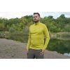 Pánská merino mikina Aron Zip M mustard (Velikost L)
