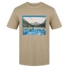 Pánské bavlněné triko Tee Lake M beige (Velikost L)