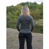 Dámská merino mikina Aron Zip L dk. grey green