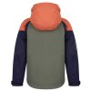 Dětská hardshell bunda Nicker K faded green