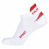 Ponožky Sport bílá/červená