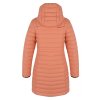 Dámský péřový kabát Daili L faded orange (Velikost L)