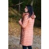 Dámský péřový kabát Daili L faded orange (Velikost L)
