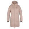 Dámský péřový kabát Daili L beige (Velikost L)