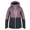 Dámská hardshell bunda Nicco L purple/grey (Velikost L)