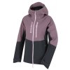 Dámská hardshell bunda Nicco L purple/grey (Velikost L)
