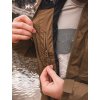 Pánská hardshell bunda Nickin M khaki/black (Velikost L)
