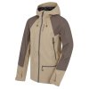 Pánská hardshell bunda Nanola M beige/grey (Velikost L)