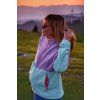 Dámská fleecová mikina Addy L purple/mint (Velikost L)