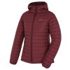 Dámská péřová bunda Dreeser L dark bordo (Velikost L)