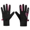 Puzzle dětské rukavice černá-růžová (Velikost oblečení 7-8)