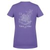 Dámské bavlněné triko Tee Walker L purple (Velikost L)
