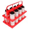 Holder 8 plastový nosič lahví červená