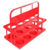 Holder 8 plastový nosič lahví červená