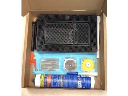 FULL SET Skryté wc Geberit Sigma Flush Button icl. Blue BASE templ. 3 v 1 pro tlačítko CutOut