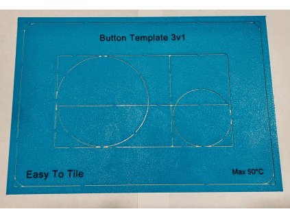 WC Flush Button Template for cutout type 3in1
