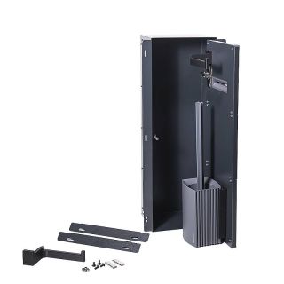 Easy To Tile built-in toilet brush and toilet paper holder (left or right opening in one) 🚽 - The door can be flexibly...