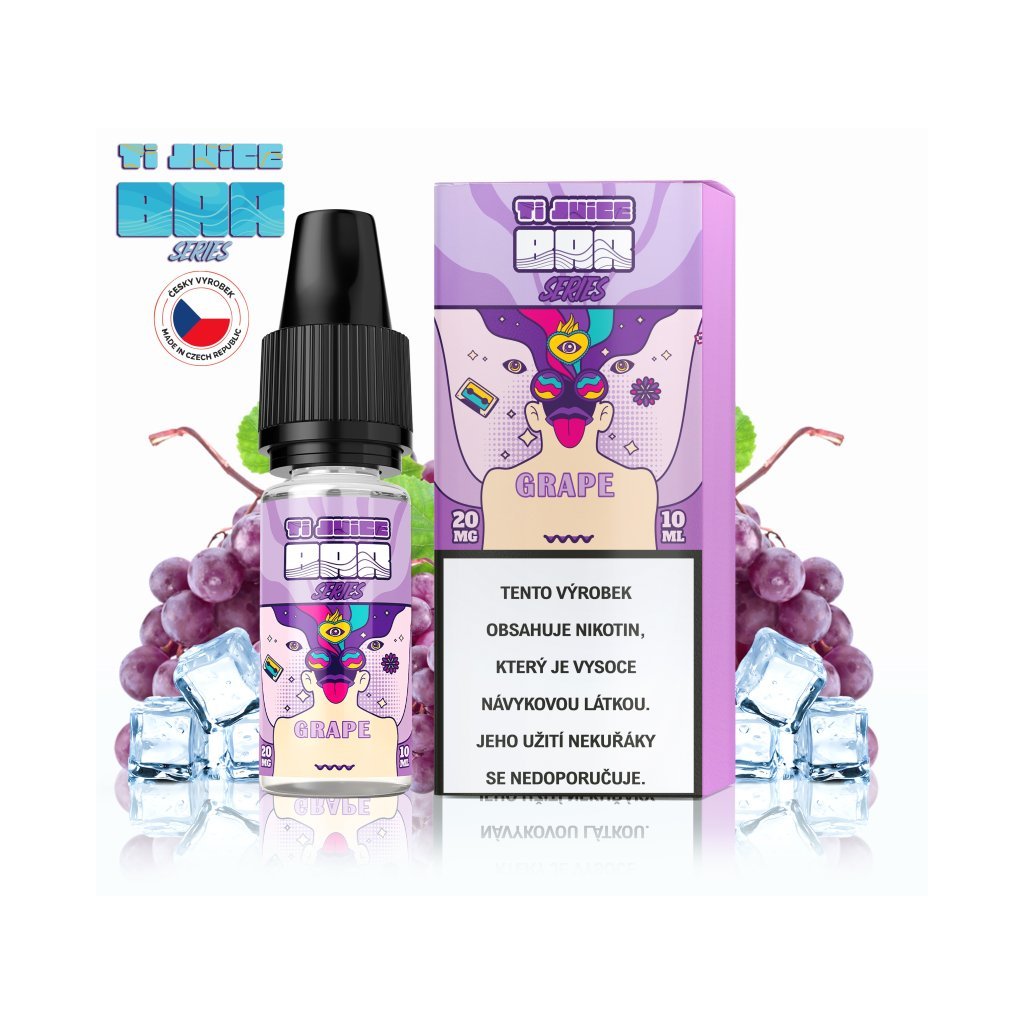 1893 1 ti juice bar series grape nic salt 20 mg e liquidy