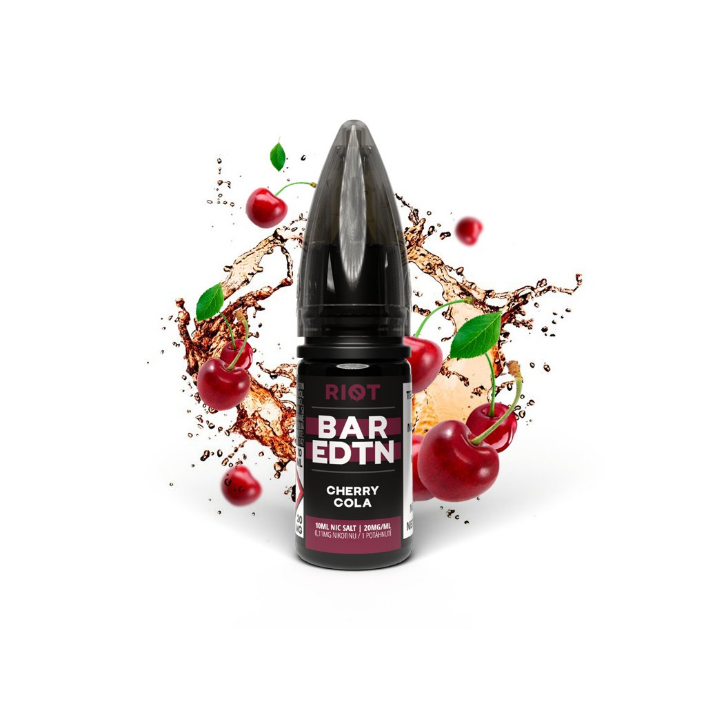 7013 e liquid riot bar edtn salt cherry cola 10ml 20 mg r