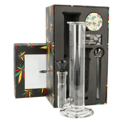 8126 2 bong skleneny giftset super heroes leaf 19 5 cm