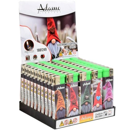 8807 1 box 50 ks zapalovac adamo piezo christmas elf