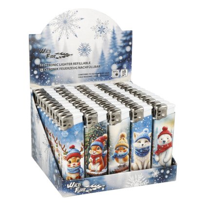 8813 2 box 50 ks zapalovac wildfire christmas animals