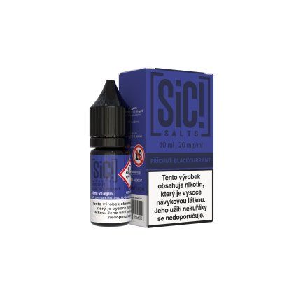 E-liquid - SIC! SALTS - Blackcurrant 10ml / 20mg (U) - CZ