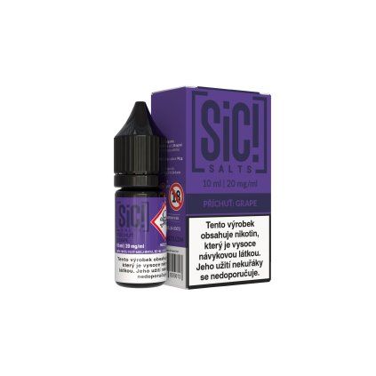 E-liquid - SIC! SALTS - Grape 10ml / 20mg (U) - CZ
