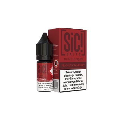E-liquid - SIC! - Cranberry 10ml / 16mg