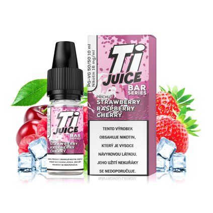 E-liquid - TI JUICE - Strawberry Raspberry Cherry 10 ml / 16 mg