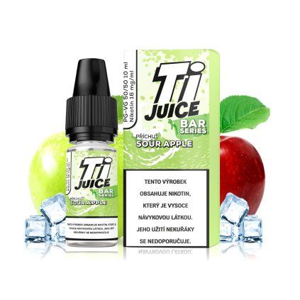 E-liquid - TI JUICE - Sour Apple 10 ml / 16 mg
