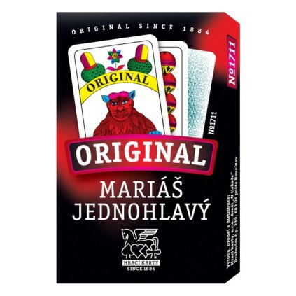 2216 5 mariasove karty jednohlave papir konik papirova krabicka