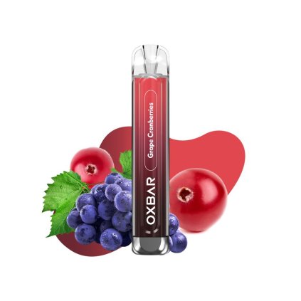1854 oxbar c800 grape cranberries elektronicka cigareta 800 potahu 16mg nikotinu