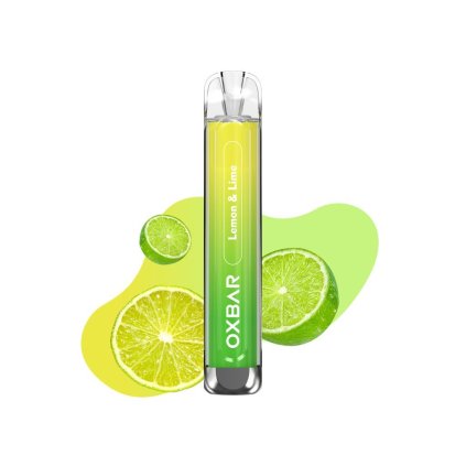1833 oxbar c800 lemon lime elektronicka cigareta 800 potahu 16mg nikotinu