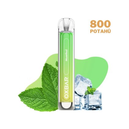 711 oxbar c800 menthol elektronicka cigareta 800 potahu 16mg nikotinu