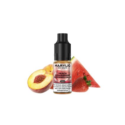 3883 e liquid maryliq peach strawberry watermelon ice 10ml 20mg r