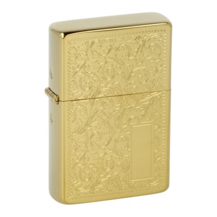 5457 4 1 ks benzinovy zapalovac angel gold flowers