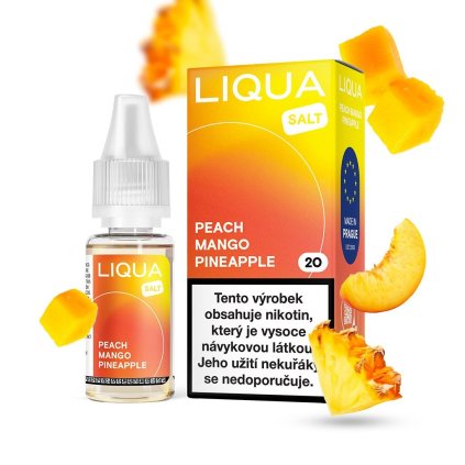 6665 e liquid liqua salt peach mango pineapple 10ml 20mg q