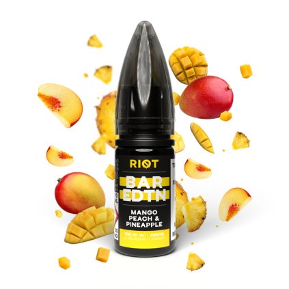 7022 e liquid riot bar edtn salt mango peach pineapple 10ml 20 mg r