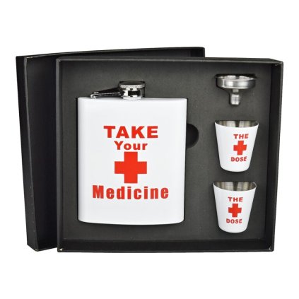 7205 2 darkova sada placatka s poharky medicine 180 ml