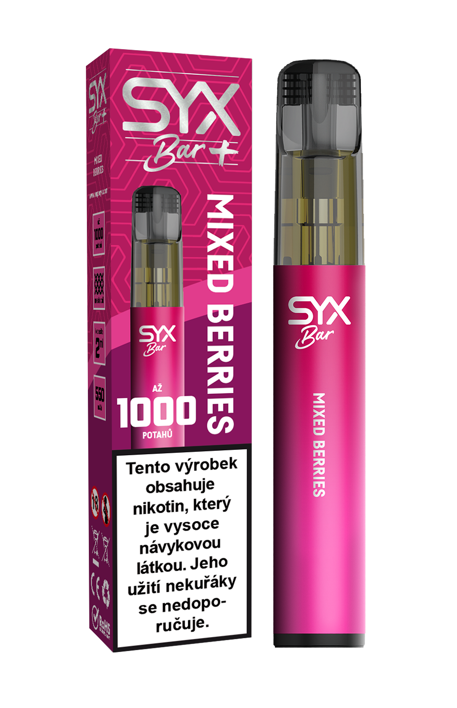 SYX BAR 1000 Mixed Berries 16,5mg