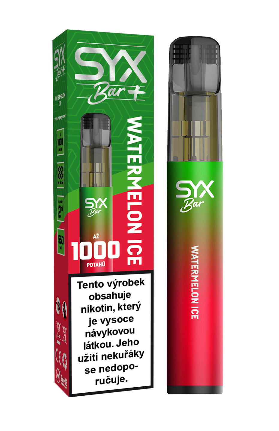 SYX BAR 1000 Watermelon Ice 16,5mg