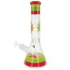 6179 bong skleneny sh beaker colored leaves 36 cm