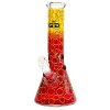 7352 3 bong skleneny grace glass rainforest beaker red 32 cm