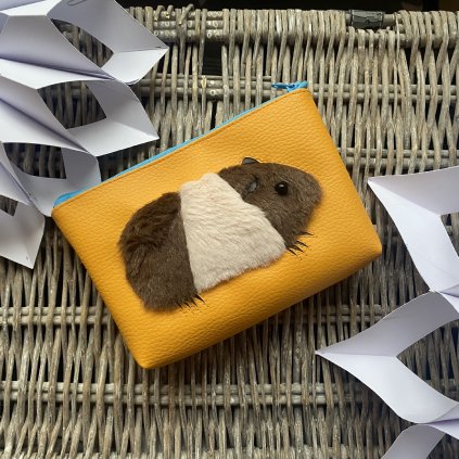 Morčátko na medově žluté - kosmetická taštička