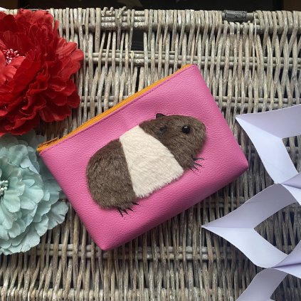 Morčátko na růžové - kosmetická taštička