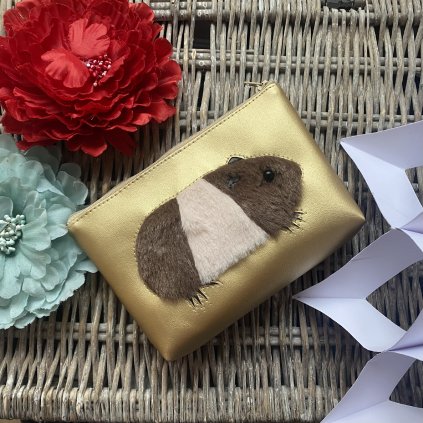 Morčátko na zlaté - kosmetická taštička